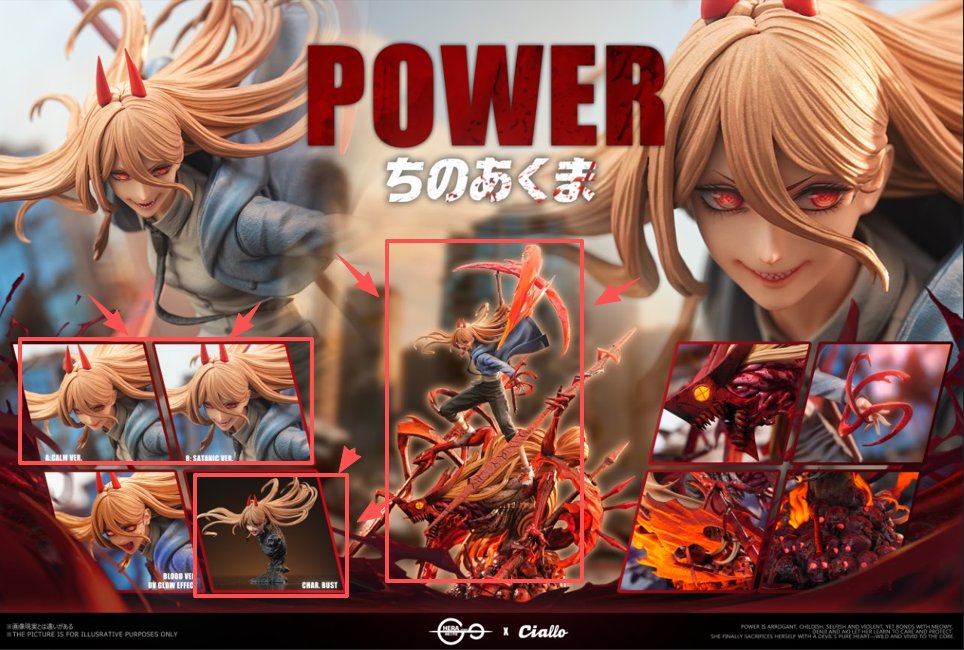 Black Estatuilla  Chainsaw Man | Power | Hera Studio | Tienda Anime | Tico Ofertas
