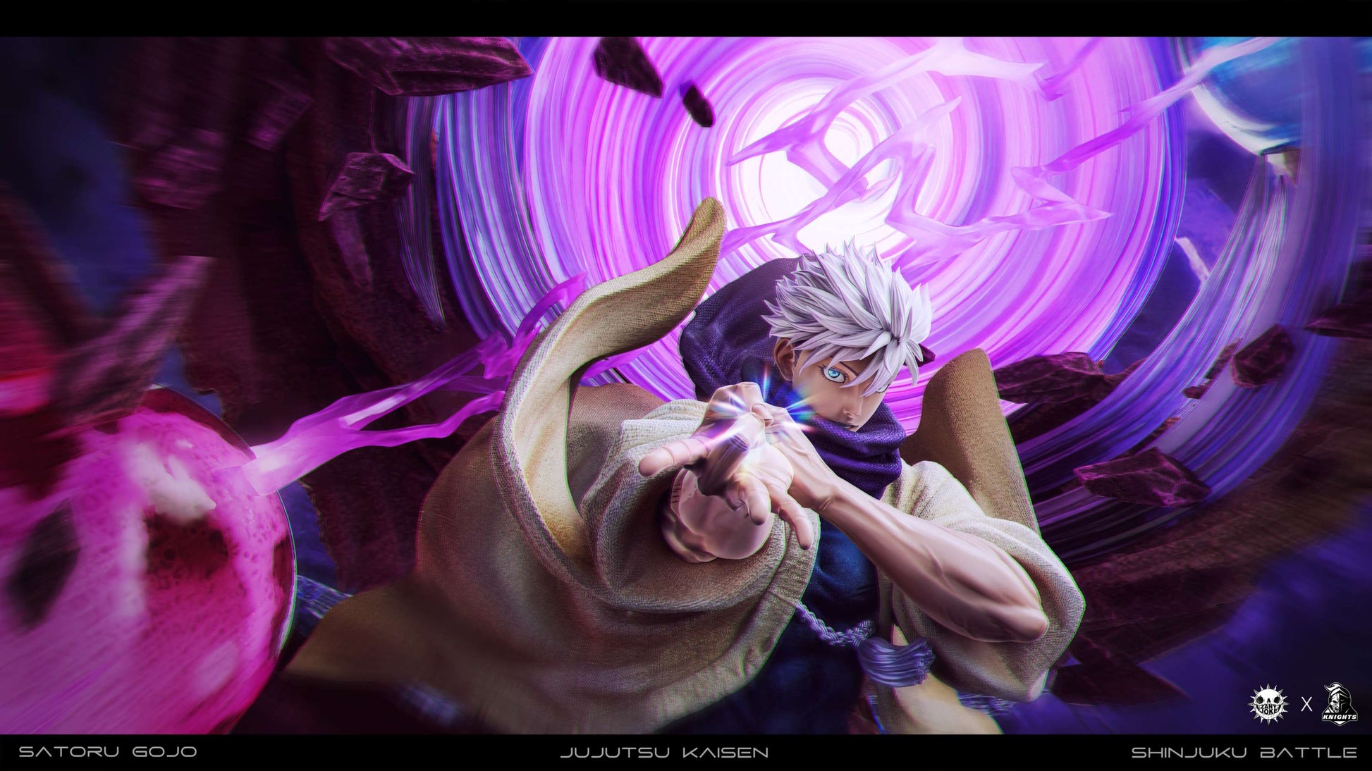 Plum Estatuilla Jujutsu Kaisen | Gojo Satoru | ZanyJoke Studio x Temple Studio |Tienda Anime | Tico Ofertas