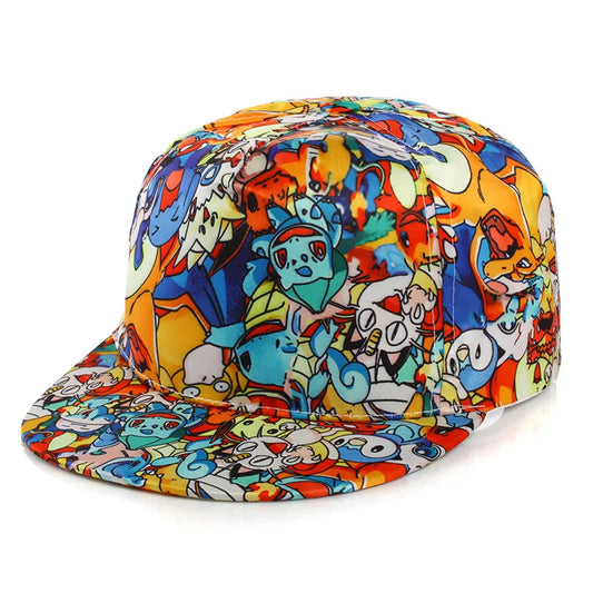 Gorra de Beisbol Anime Pokémon - Pikachu | Figuras Anime Costa Rica, Sombrero Ajustable de Cosplay, Cap de Hip Hop para Niños y Niñas, Regalo y Juguete