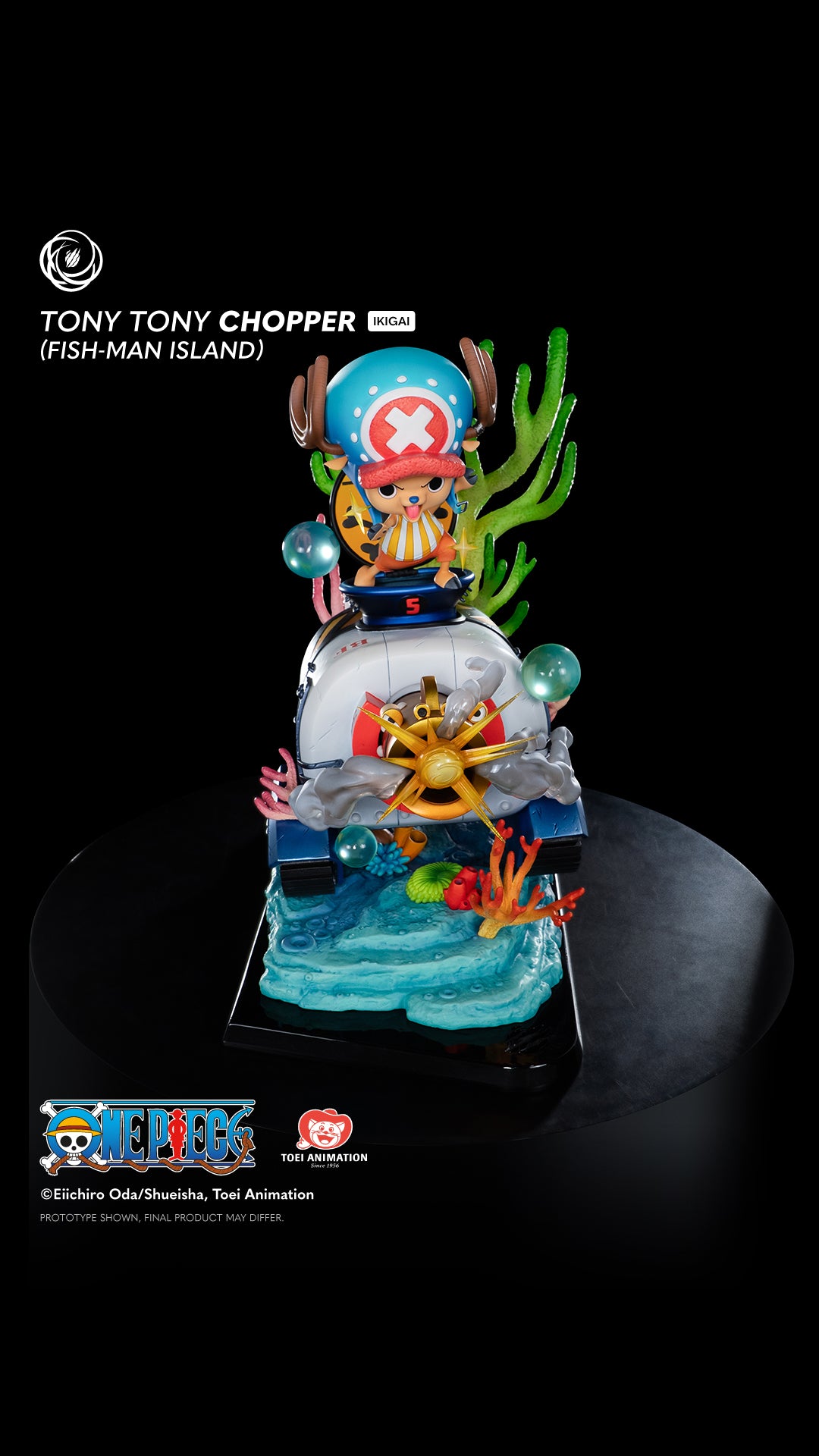 Black Estatuilla One Piece | Tony Tony Chopper | Tsume Studio | Ikigai Series Fish-Man Island 1/6 (Licensed) | Tico Ofertas