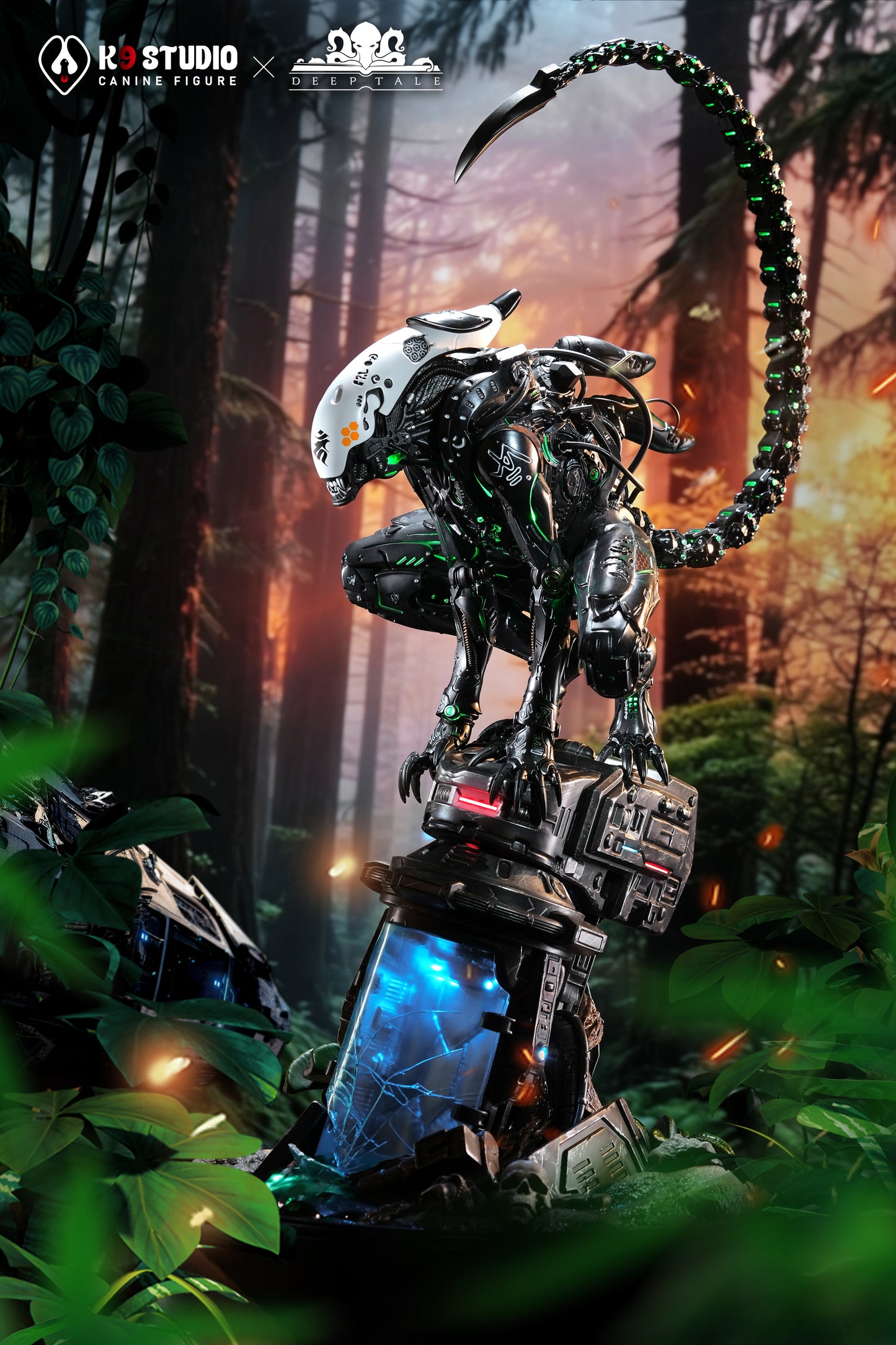 Black Estatuilla Alien | Mechanical Xenomorph | Tienda Anime | Tico Ofertas