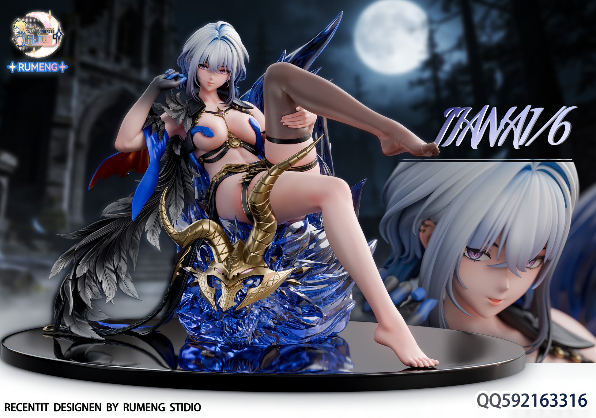 Black Estatuilla Wuthering Waves | Galbrena | Rumeng Studio | Tienda Anime | Tico Ofertas