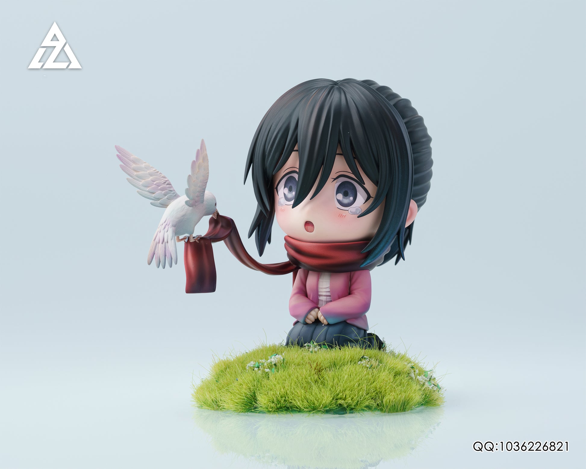 Light Gray Estatuilla Attack on Titan | Mikasa Ackerman | AZ Studio | Tienda Anime | Tico Ofertas