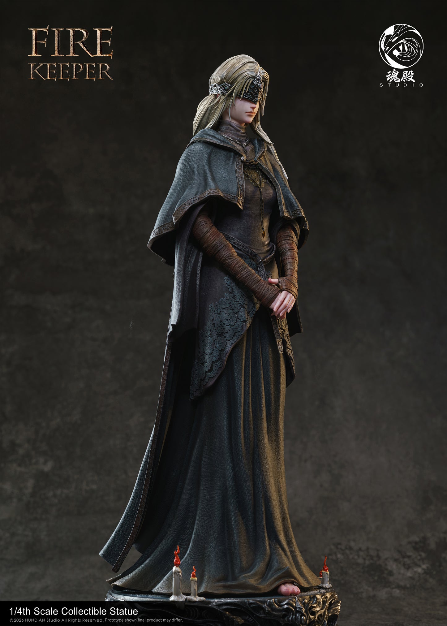 Black Estatuilla Dark Souls | Fire Keeper | HunDian Studio | Tienda Anime | Tico Ofertas