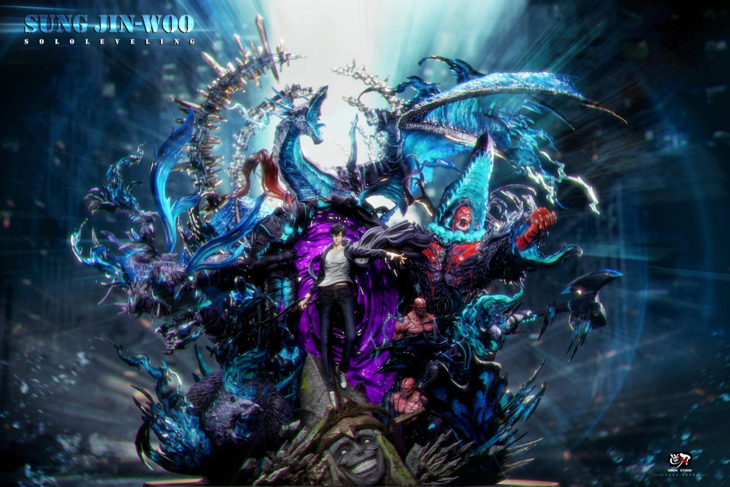 Black Estatuilla Solo Leveling | Sung Jin-Woo | Tienda Anime | Tico Ofertas