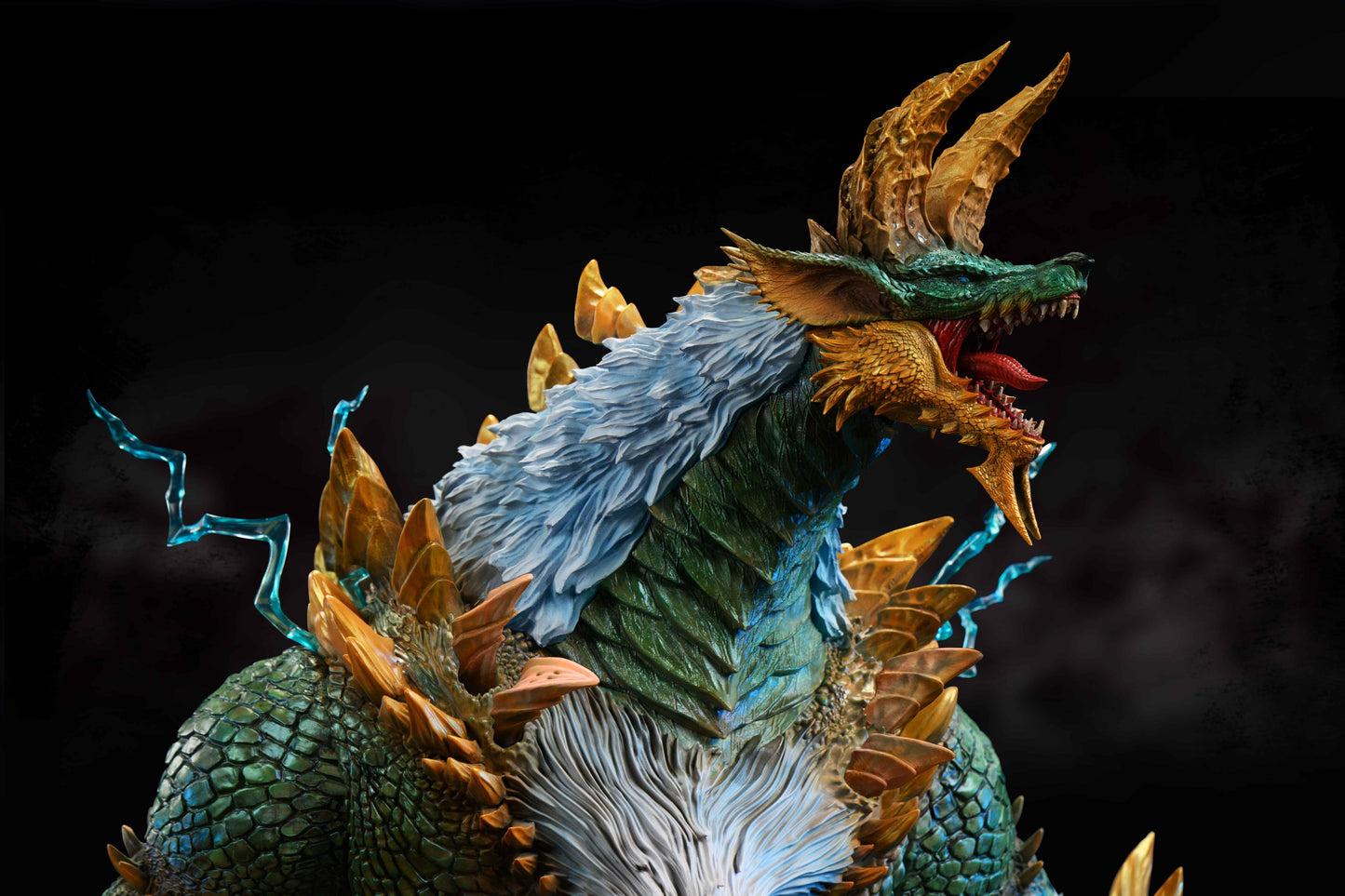 Black Estatuilla Monster Hunter | Zinogre &amp; Stygian Zinogre | Sword & Wing Studio | Tienda Anime | Tico Ofertas