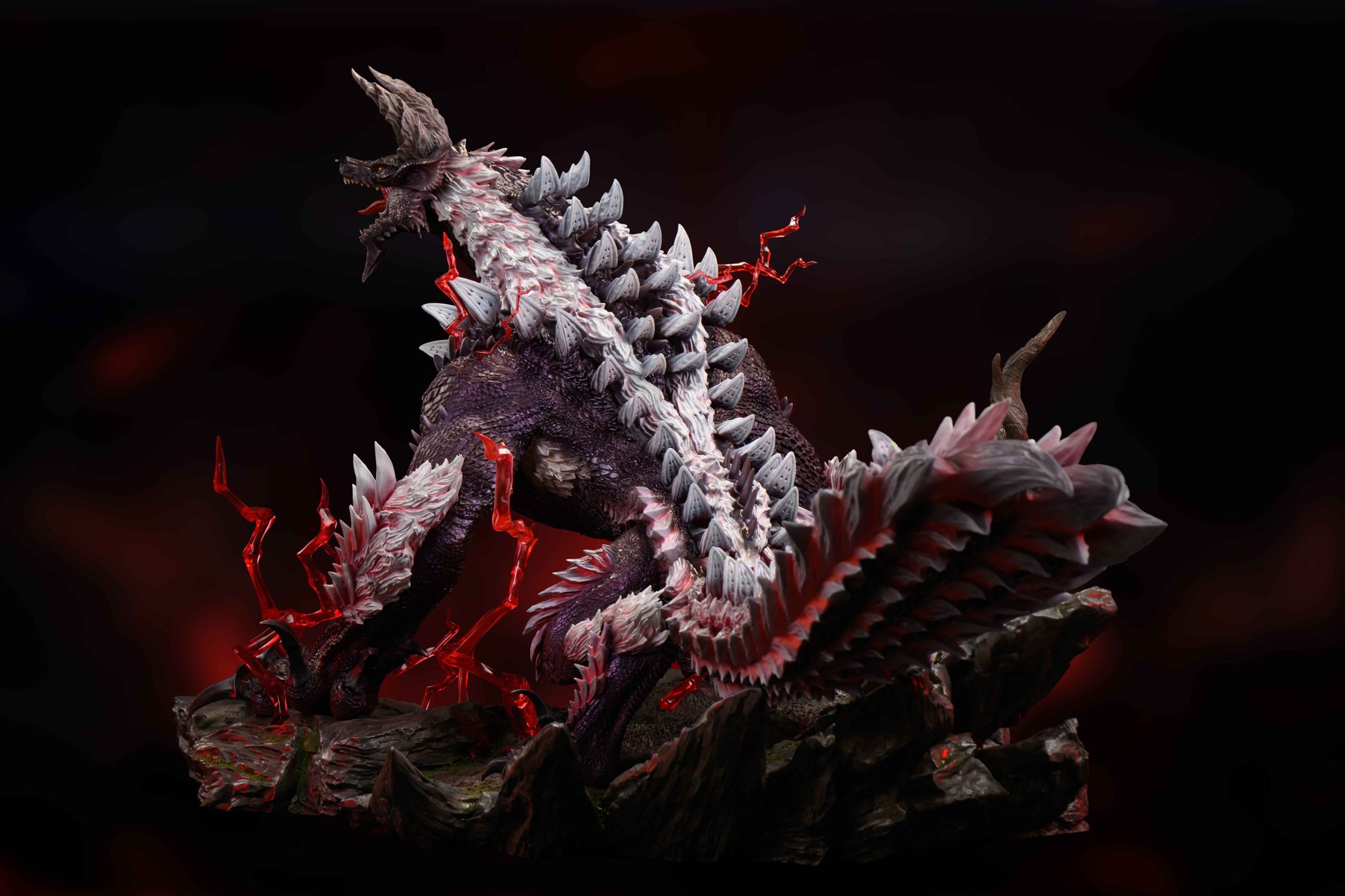 Black Estatuilla Monster Hunter | Zinogre &amp; Stygian Zinogre | Sword & Wing Studio | Tienda Anime | Tico Ofertas