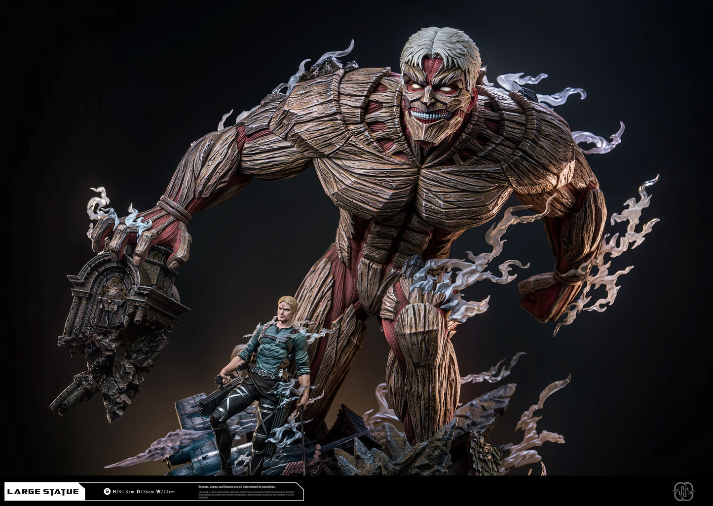 Estatuilla Attack on Titan | Reiner Braun | Hertz Studio | Tienda Anime | Tico Ofertas