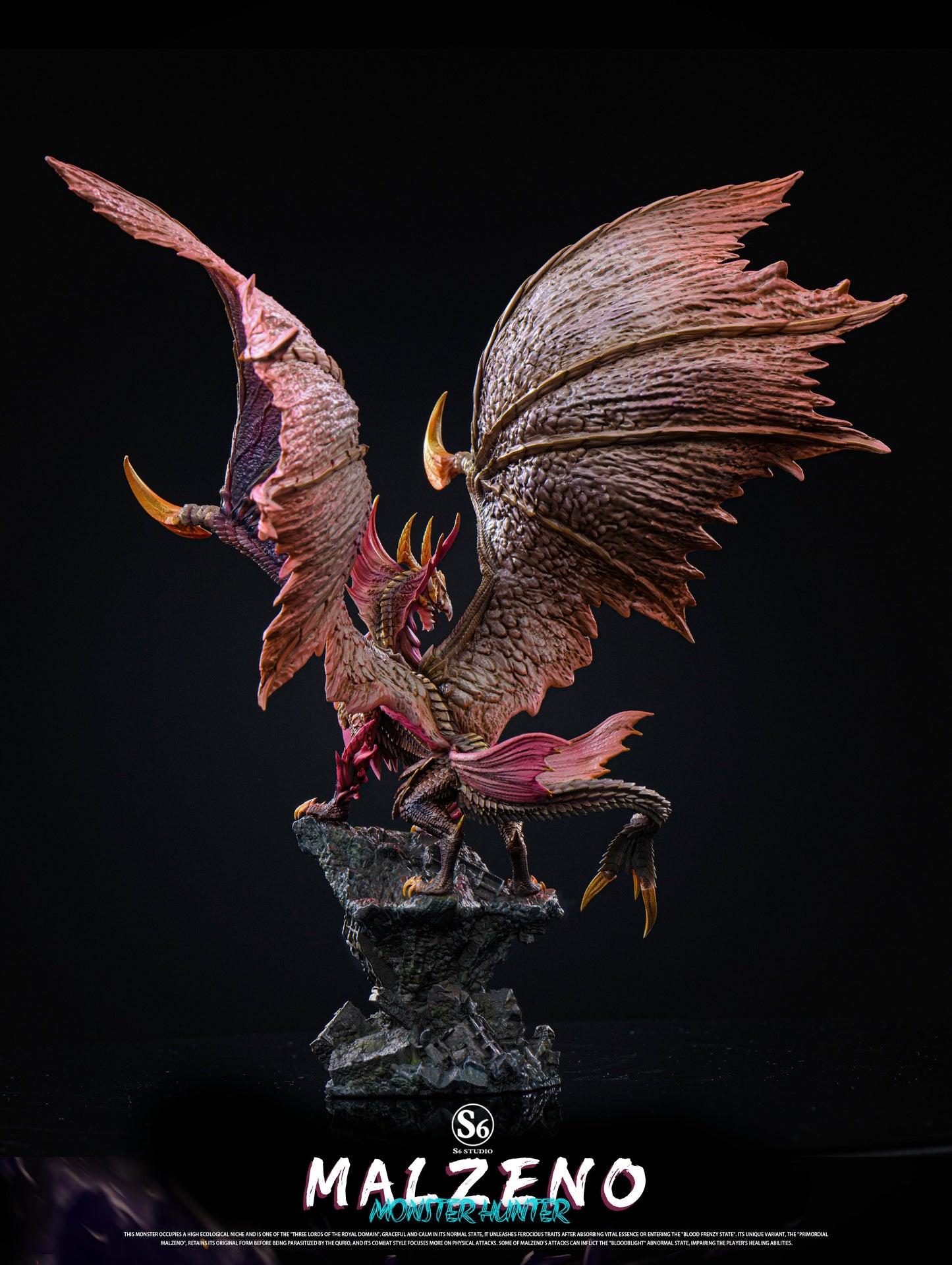 Black Estatuilla Monster Hunter | Malzeno | S6 Studio | Tienda Anime | Tico Ofertas