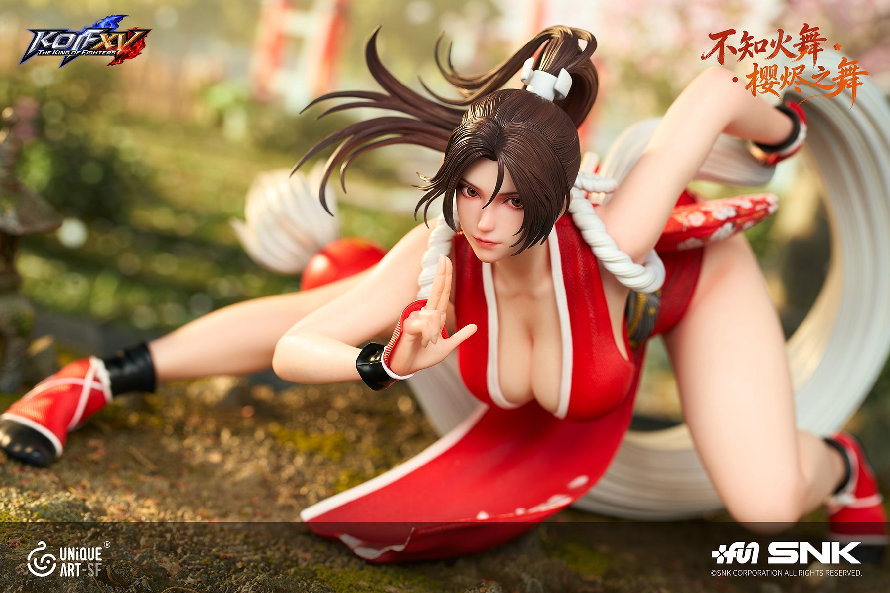 Peach Puff Estatuilla  The King of Fighters | Mai Shiranui | Unique Art Studio | Tienda Anime | Tico Ofertas