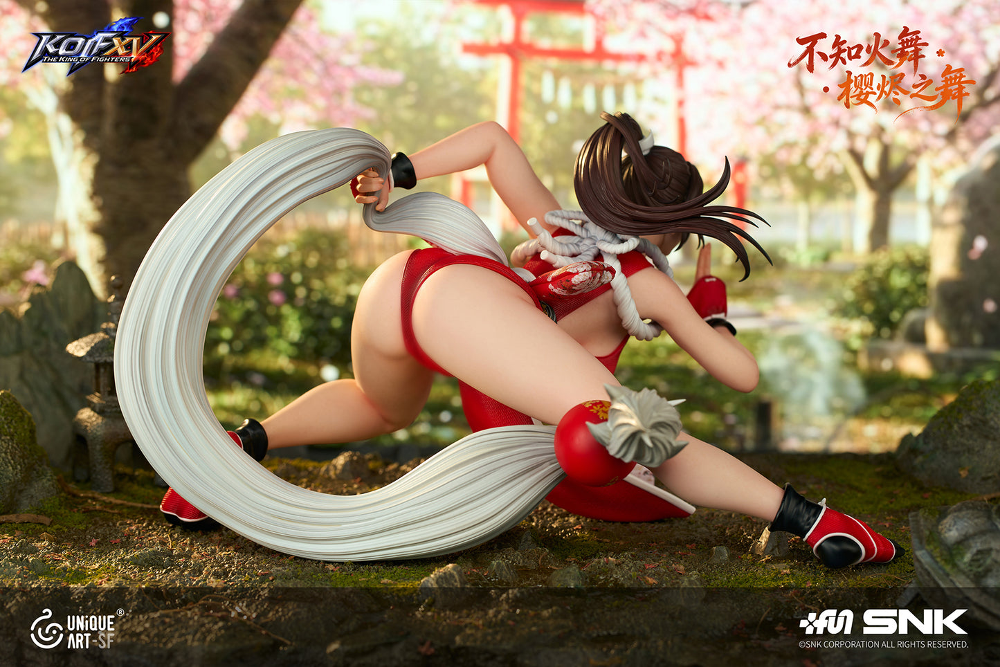 Black Estatuilla  The King of Fighters | Mai Shiranui | Unique Art Studio | Tienda Anime | Tico Ofertas
