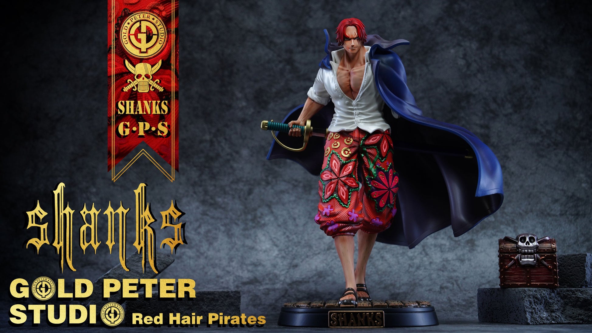 Black Estatuilla One Piece | Shanks | Gold Peter Studio | Tienda Anime | Tico Ofertas