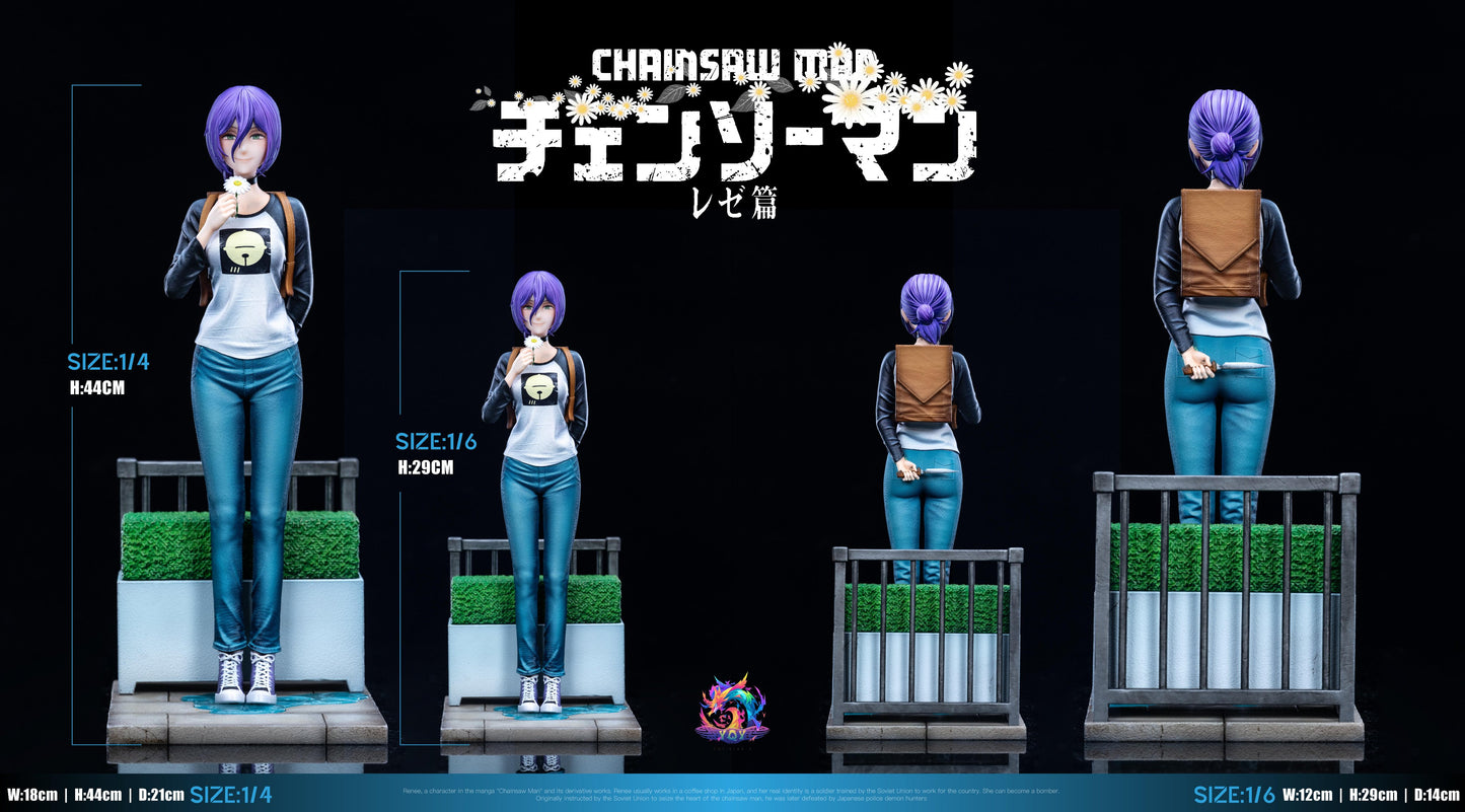 Black Estatuilla Chainsaw Man | Reze | YQY Studio | First Encounter Ver. | Tico Ofertas