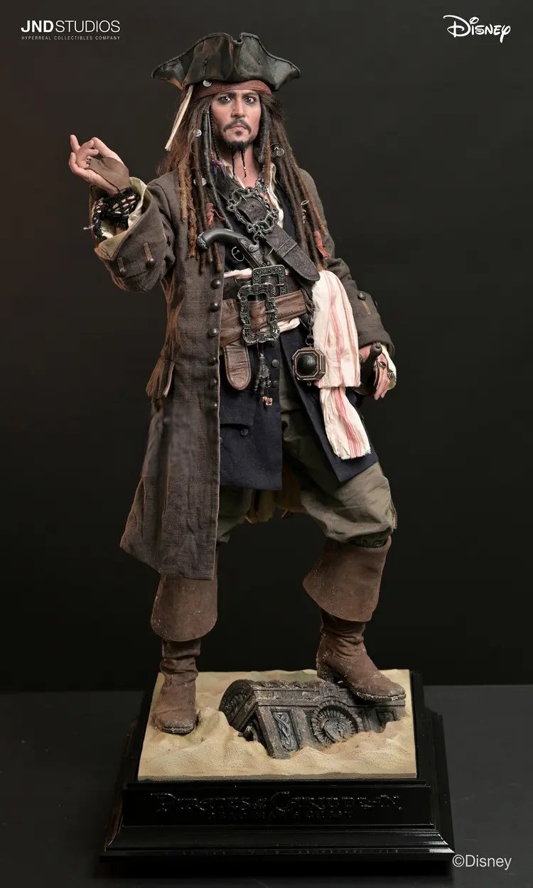 Estatuilla Pirates of the Caribbean | Jack Sparrow x Davy Jones | JND Studio | Tienda Figuras Realistas | Tico Oferta