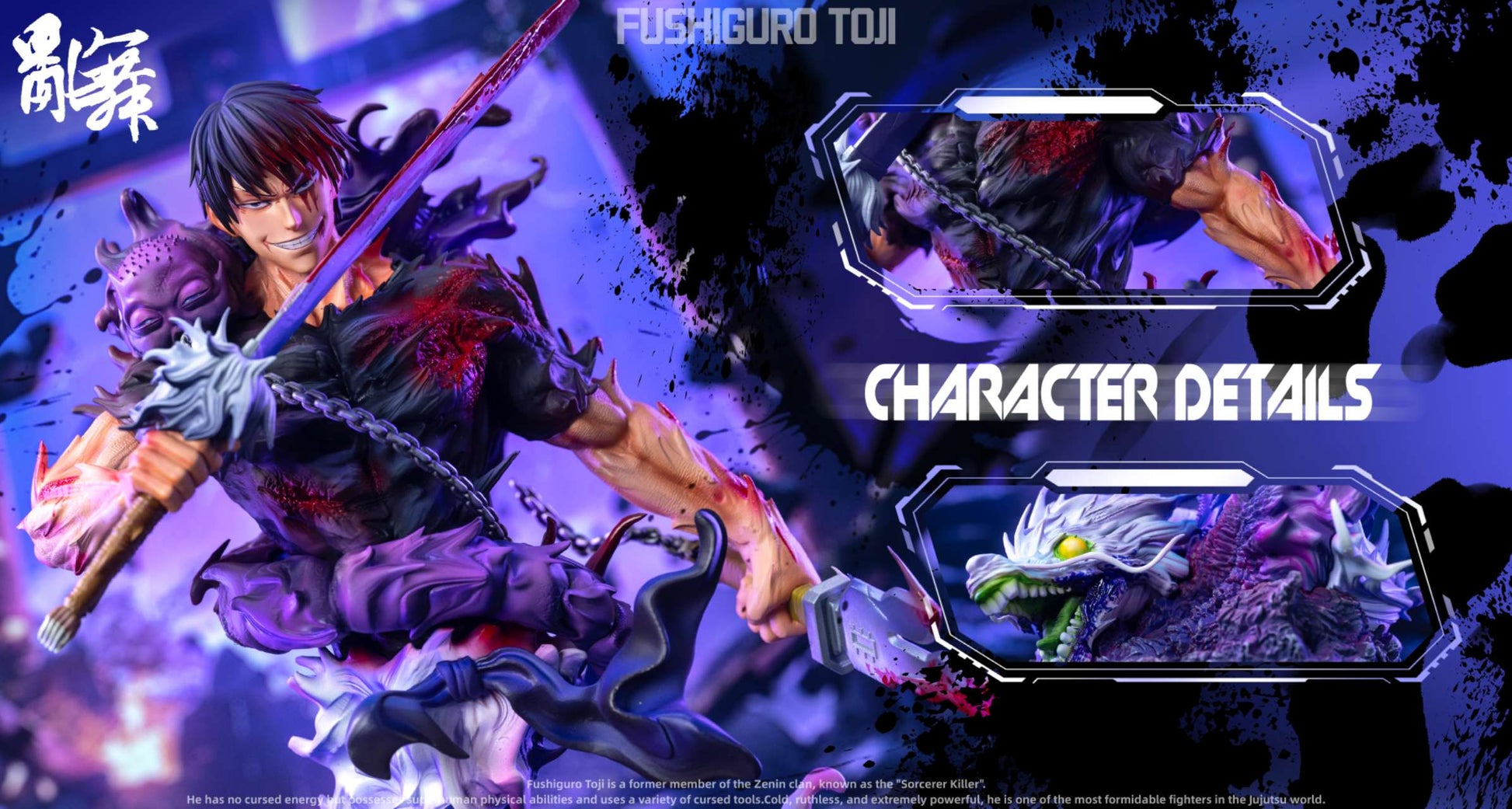 Estatuilla Jujutsu Kaisen | Toji Fushiguro | Tienda Anime | Tico Ofertas Luan Wu Studio