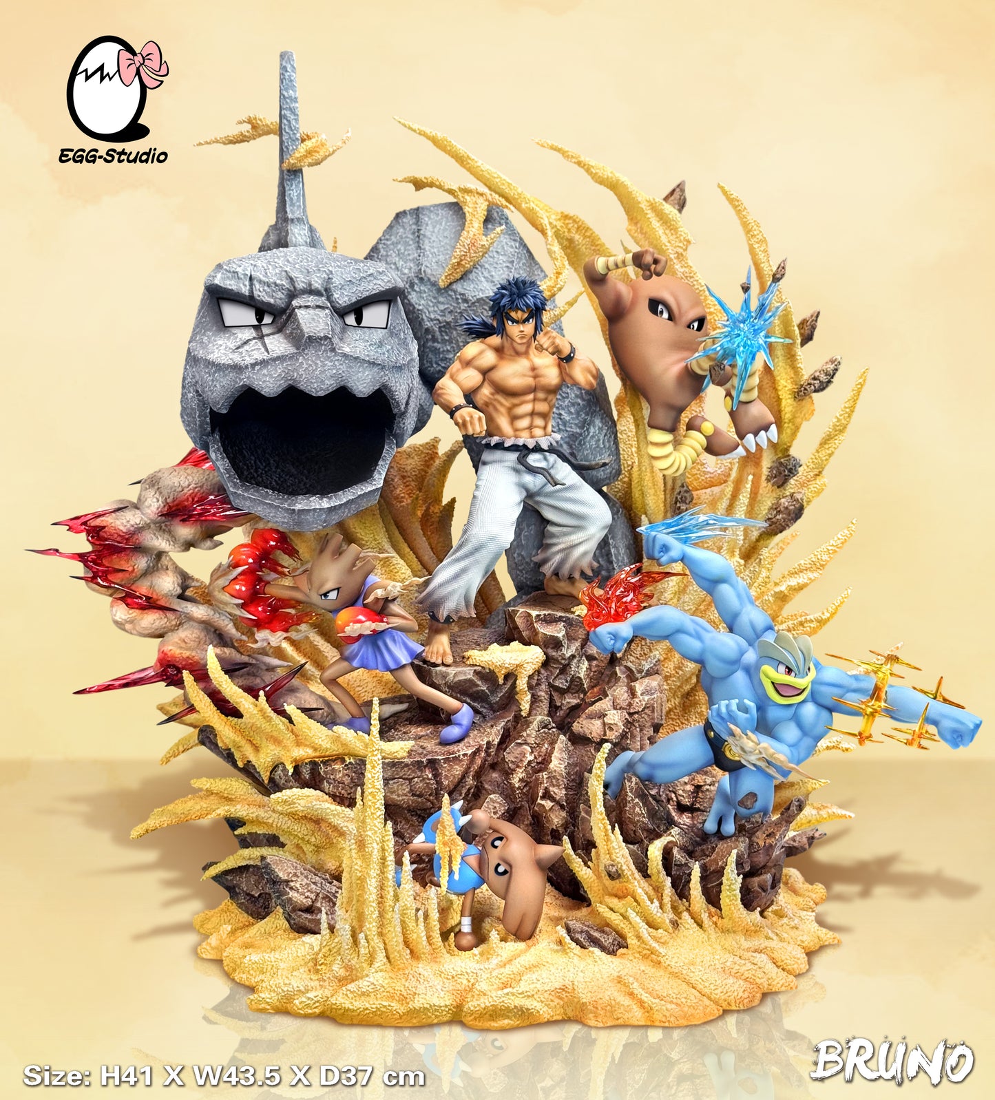 Estatuilla Pokémon | Bruno (Elite Four) | EGG Studio | Tienda Anime | Tico Ofertas EGG Studio