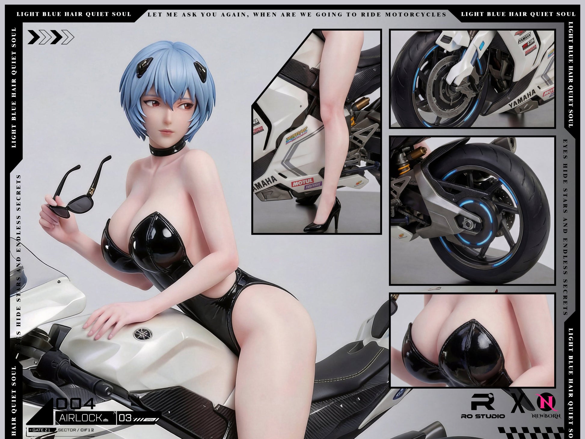 Estatuilla Neon Genesis Evangelion | Rei Ayanami | Tienda Anime | Tico Ofertas RO Studio x NewBorn Studio