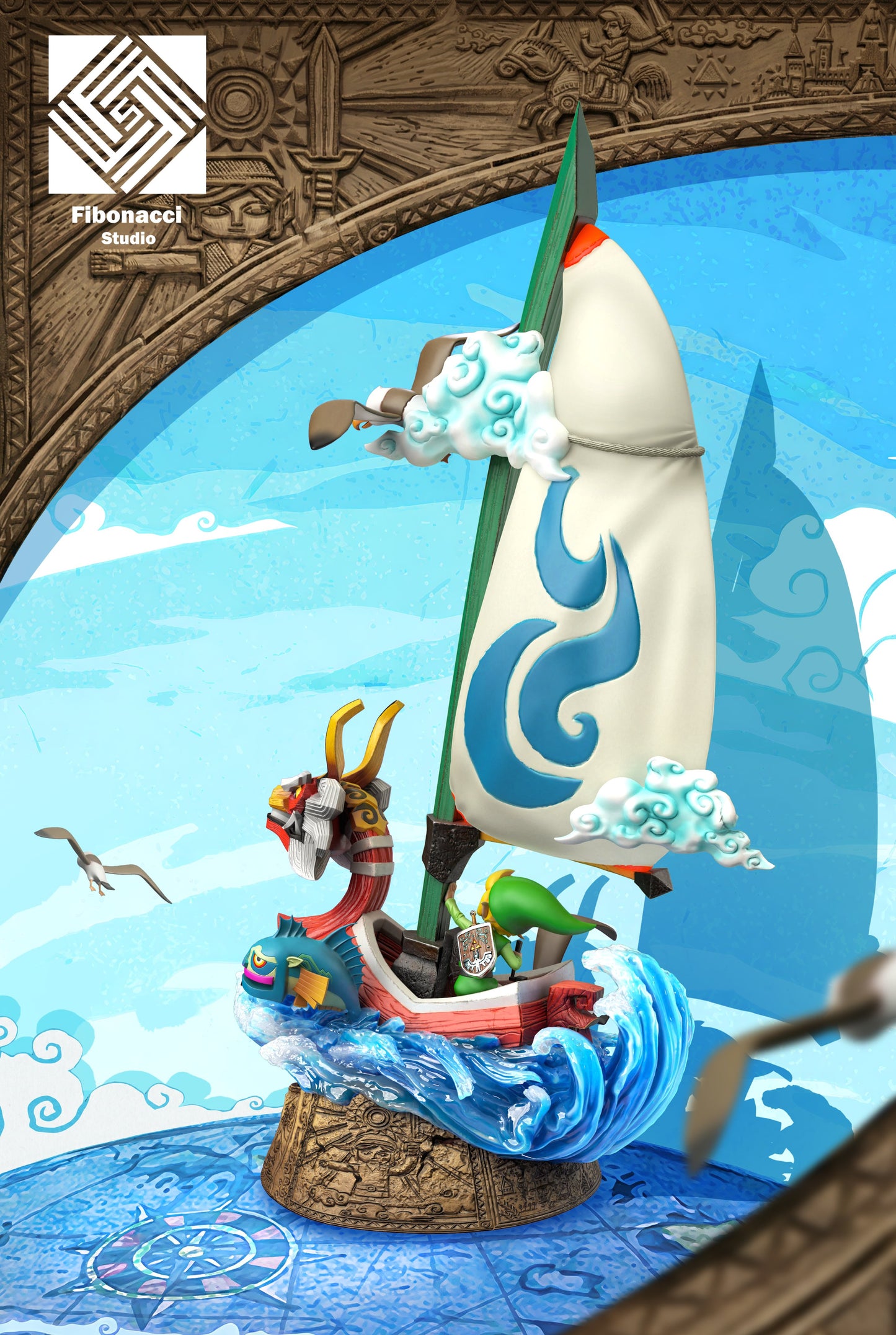 Estatuilla The Legend of Zelda: The Wind Waker | King of Red Lions & Link | Tienda Anime | Tico Ofertas Fibonacci Studio