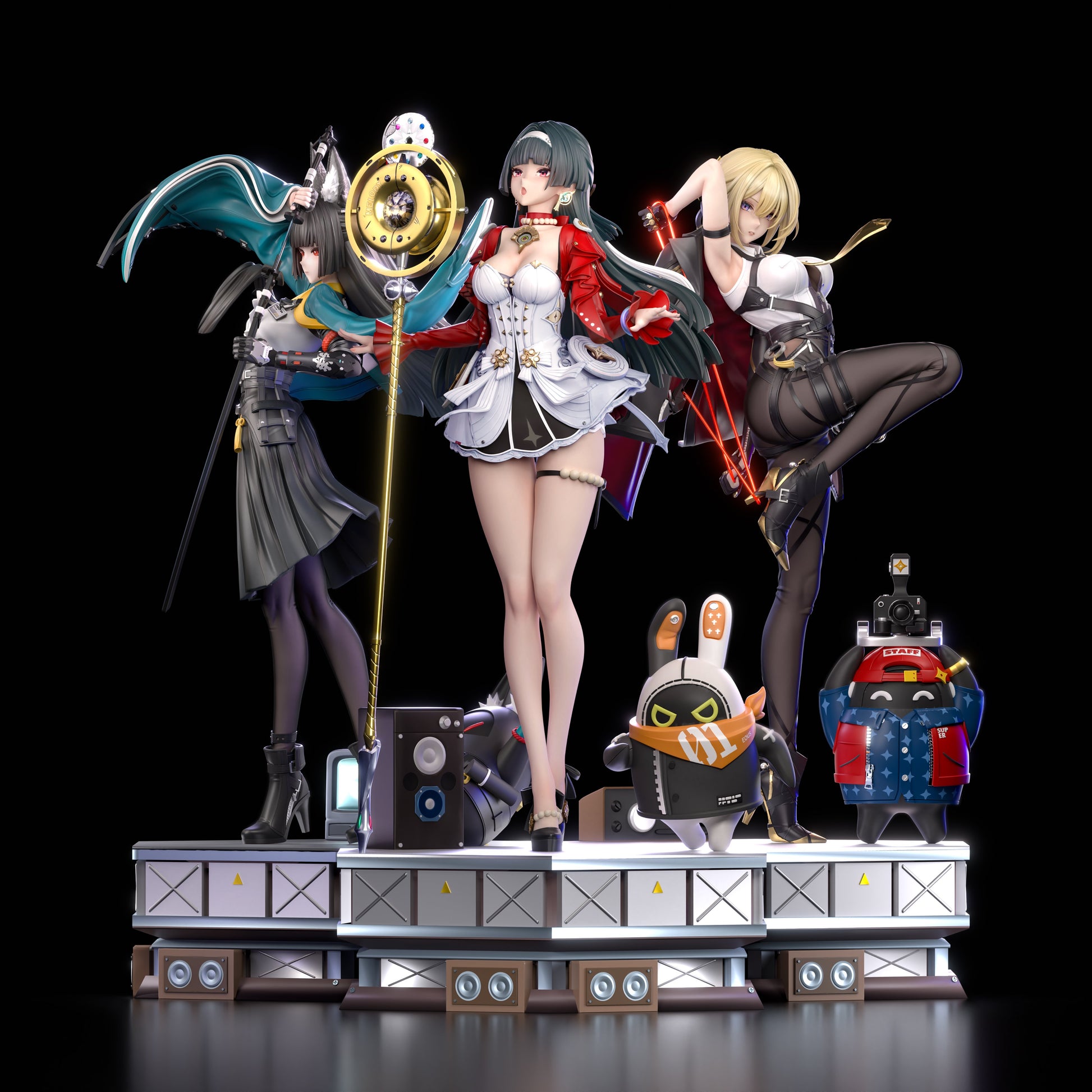 Estatuilla Zenless Zone Zero | Astra Yao · Hoshimi Miyabi · Evelyn Chevalier | Tienda Anime | Tico Ofertas Hakimi Studio