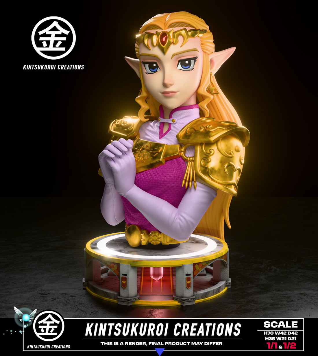 Estatuilla The Legend of Zelda | Princess Zelda – Adult Bust | Tienda Anime | Tico Ofertas