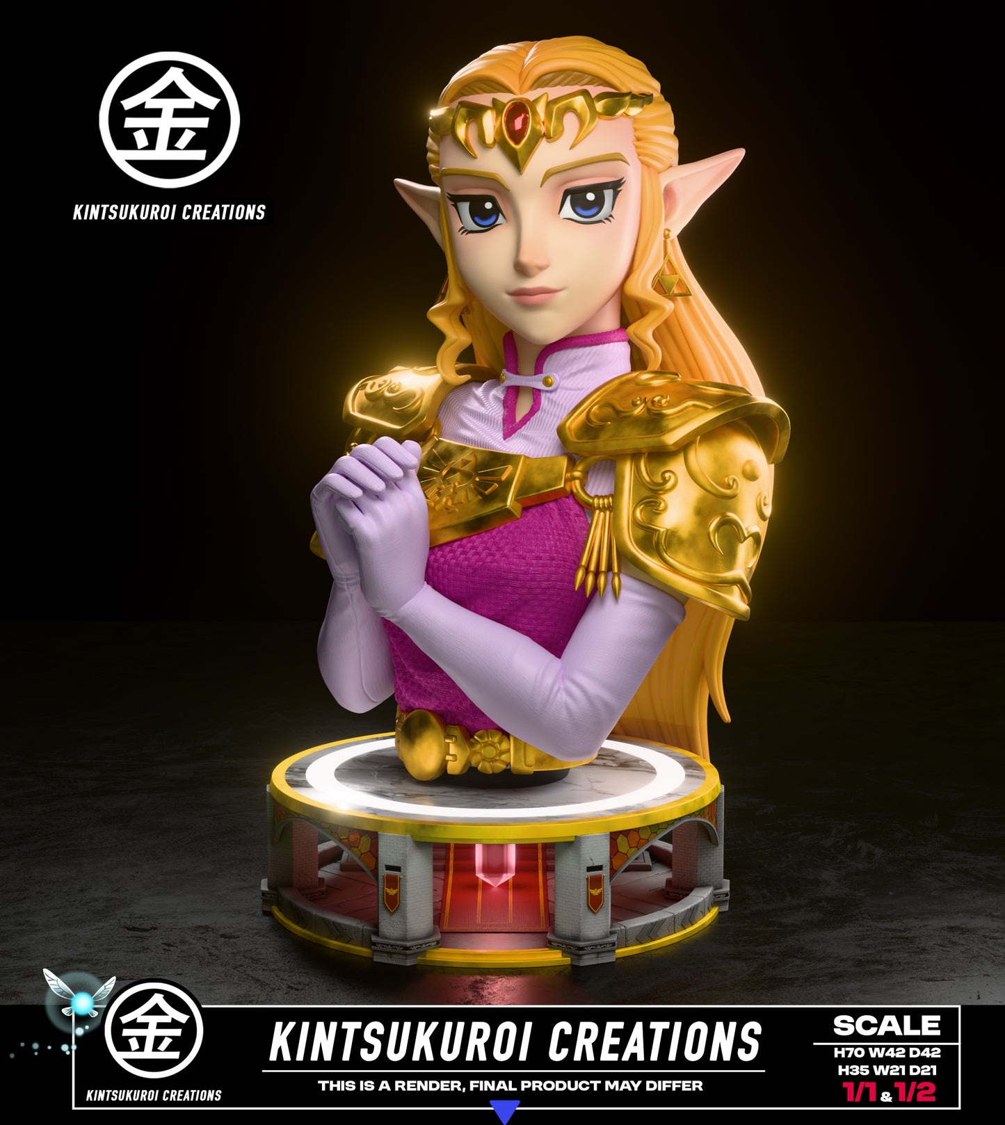 Estatuilla The Legend of Zelda | Princess Zelda – Adult Bust | Tienda Anime | Tico Ofertas Lightning Studio (Guang Mang)