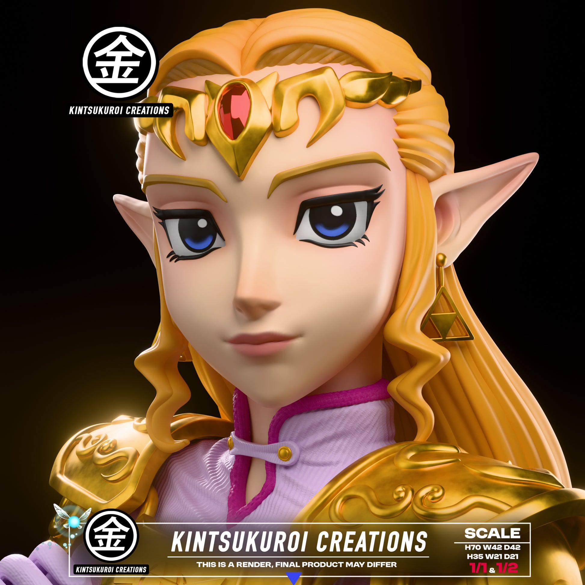Estatuilla The Legend of Zelda | Princess Zelda – Adult Bust | Tienda Anime | Tico Ofertas Lightning Studio (Guang Mang)