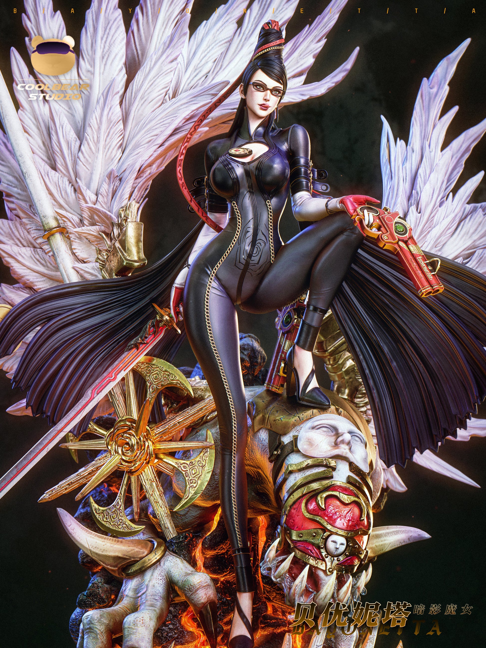 Estatuilla Bayonetta | Bayonetta (Fighter Series 02) | Coolbear Studio | Tienda Anime | Tico Ofertas Joy Station Studio