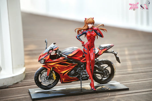 Estatuilla Neon Genesis Evangelion | Asuka Langley Sohryu (Motorcycle Girl) | Aetheria Studio X SX Studio | Tienda Anime | Tico Ofertas Aetheria Studio X SX Studio