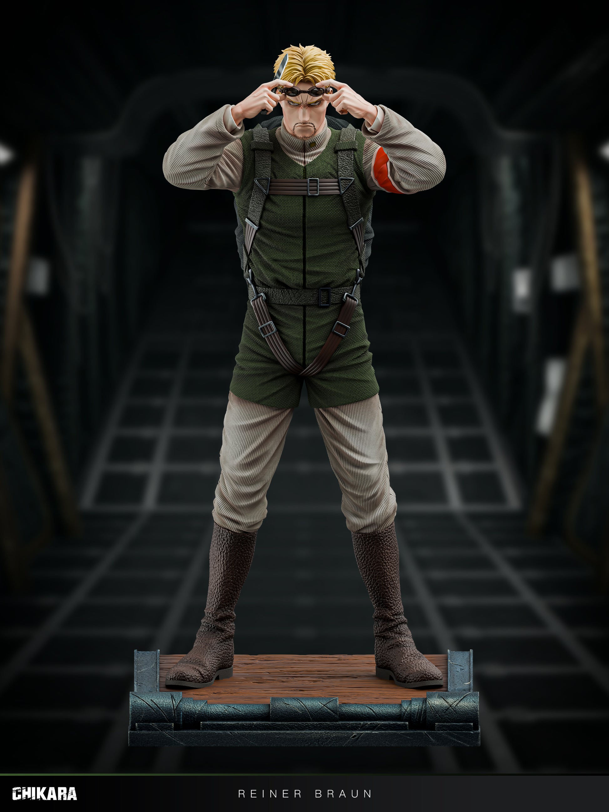 Estatuilla Attack on Titan | Reiner Braun (Parachute Ver.) | CHIKARA Studio | Tienda Anime | Tico Ofertas CHIKARA Studio