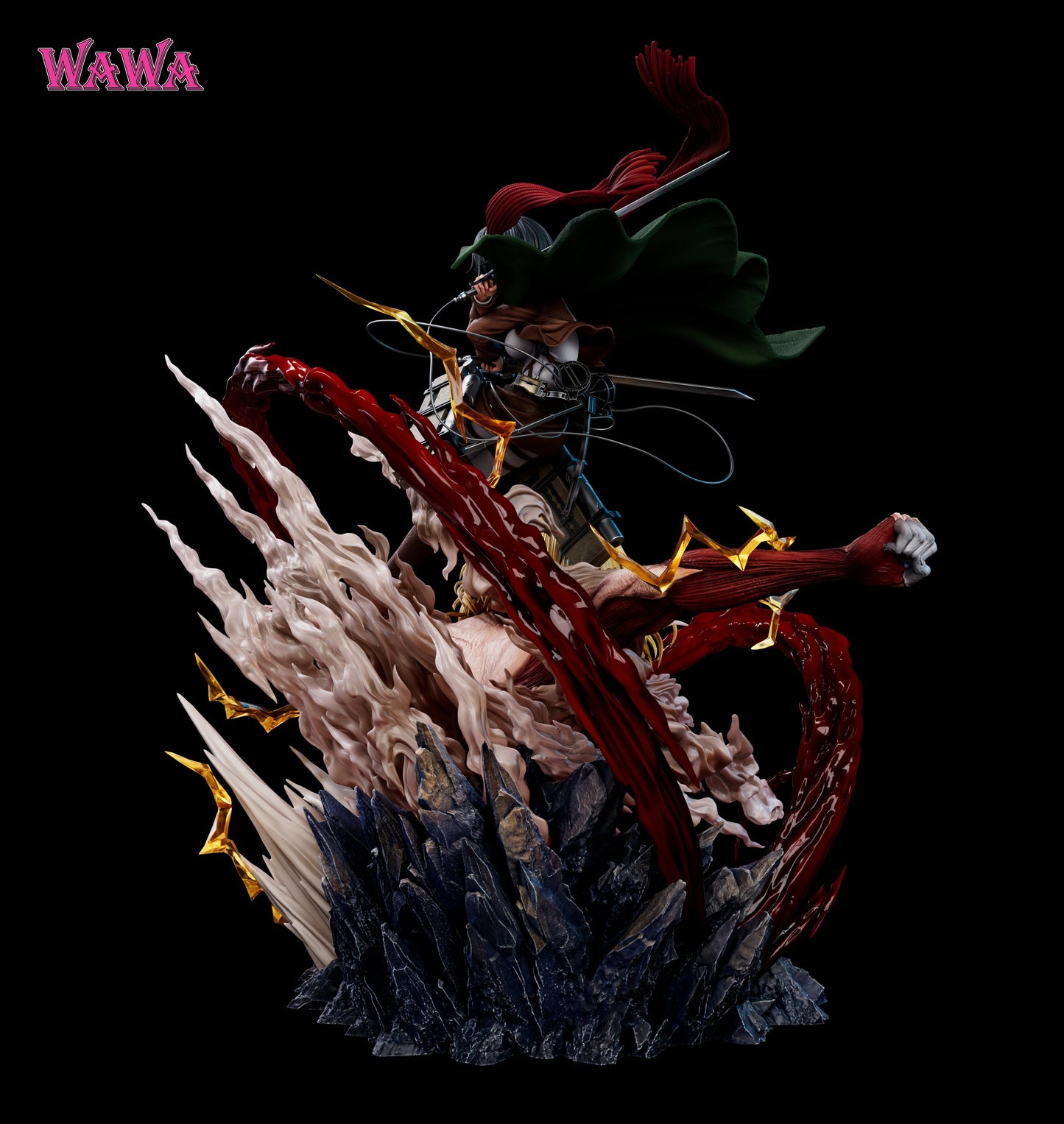 Estatuilla Attack on Titan | Mikasa Ackerman | WAWA Studio | Tienda Anime | Tico Ofertas