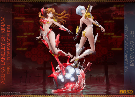 Estatuilla Neon Genesis Evangelion | Asuka Langley Sohryu X Rei Ayanami | BBSD Studio | Tienda Anime | Tico Ofertas BBSD Studio