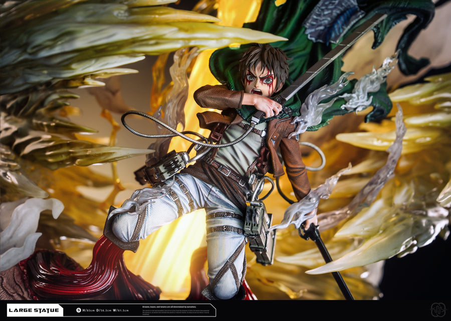 Estatuilla Attack on Titan | Eren Jaeger (Teenager) | Hertz Studio | Tienda Anime | Tico Ofertas