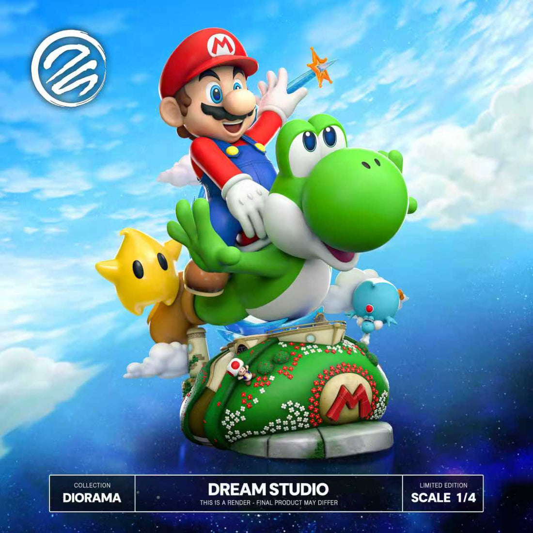 Estatuilla Super Mario Galaxy 2 | Mario x Yoshi | Dream Studio | Tienda Anime | Tico Ofertas