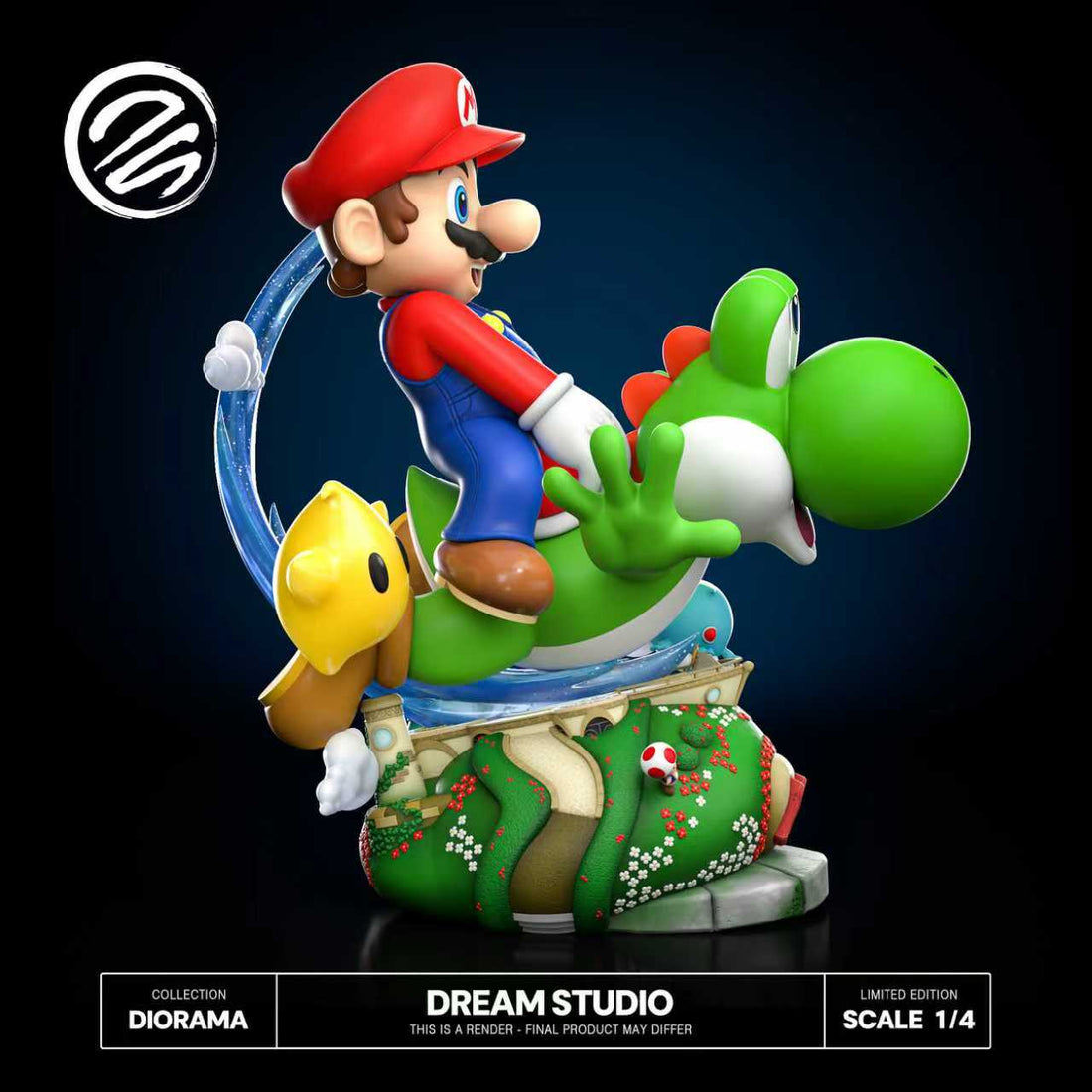 Estatuilla Super Mario Galaxy 2 | Mario x Yoshi | Dream Studio | Tienda Anime | Tico Ofertas