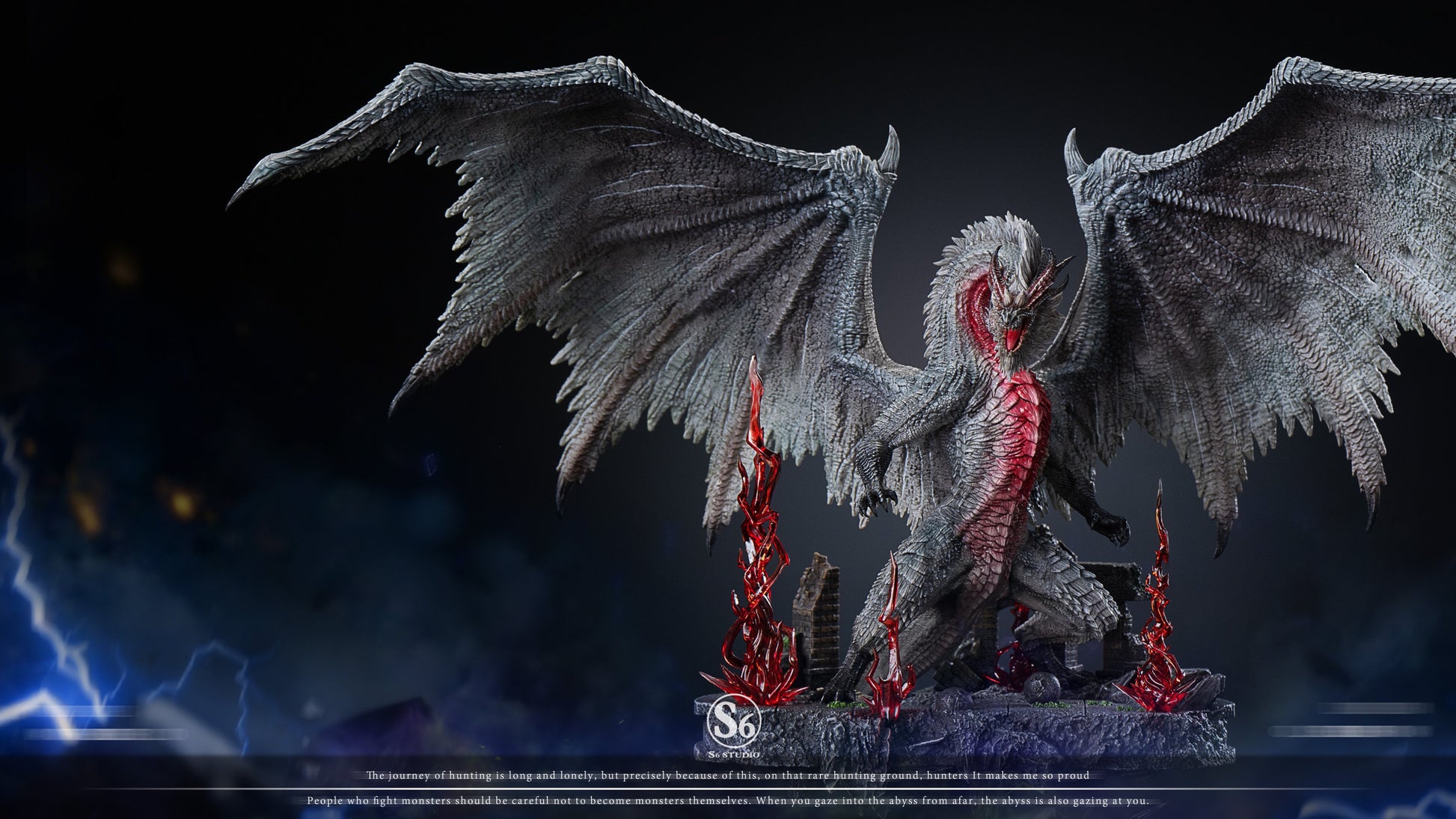 Estatuilla Monster Hunter | White Fatalis | S6 Studio | Tienda Anime | Tico Ofertas S6 Studio