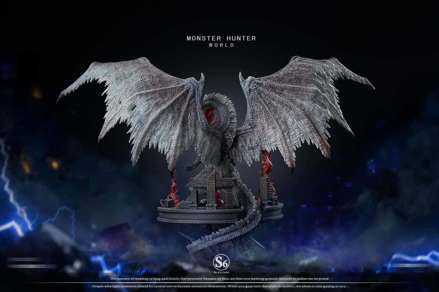 Estatuilla Monster Hunter | White Fatalis | S6 Studio | Tienda Anime | Tico Ofertas S6 Studio