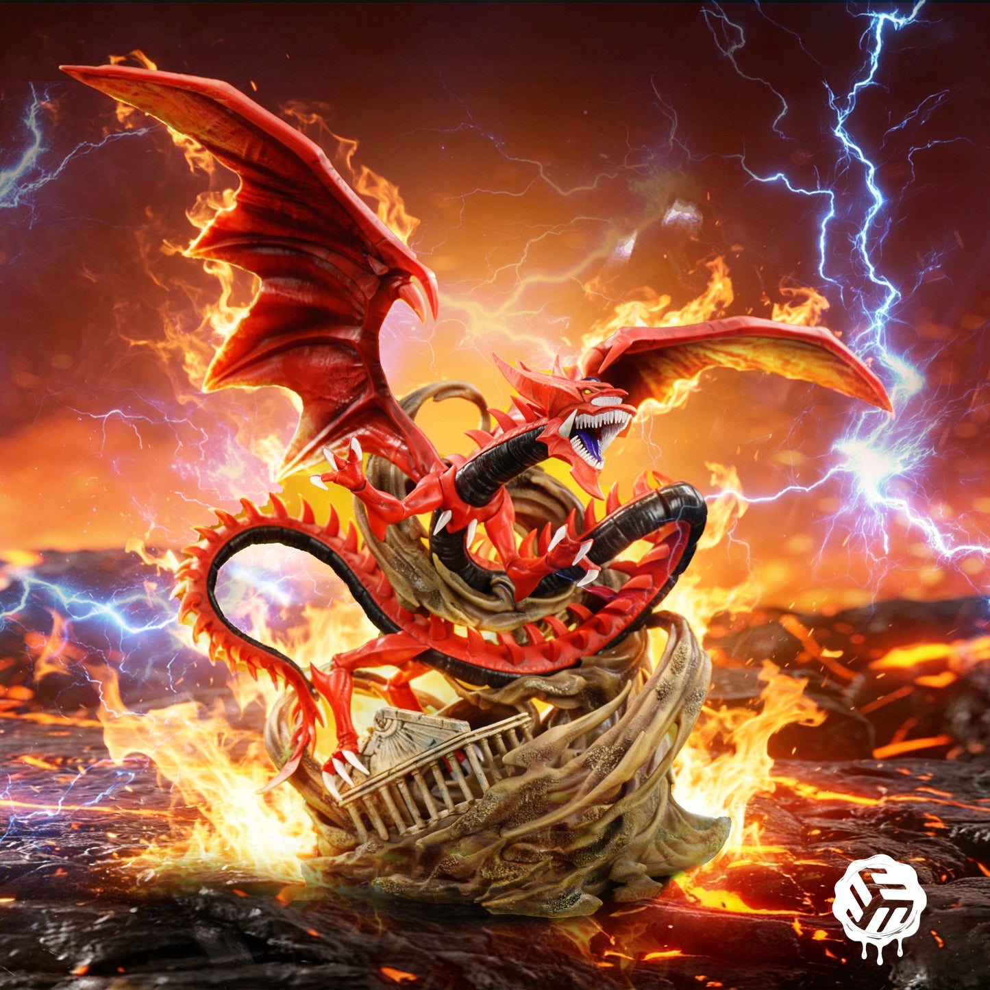 Estatuilla Yu-Gi-Oh! | Slifer the Sky Dragon | Three Studio | Tienda Anime | Tico Ofertas Three Studio