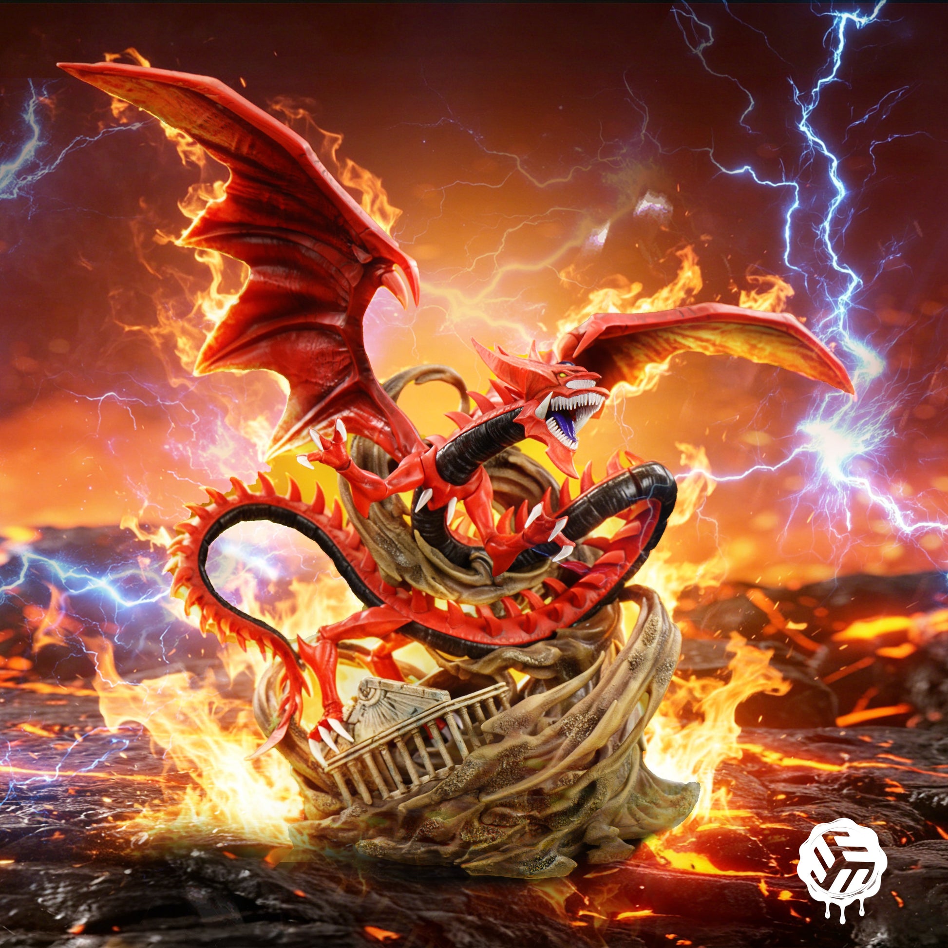 Estatuilla Yu-Gi-Oh! | Slifer the Sky Dragon | Three Studio | Tienda Anime | Tico Ofertas Three Studio