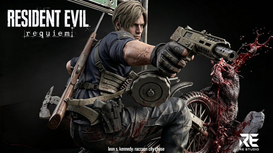 Estatuilla Resident Evil | Leon S. Kennedy | RE Studio | Tienda Anime | Tico Ofertas