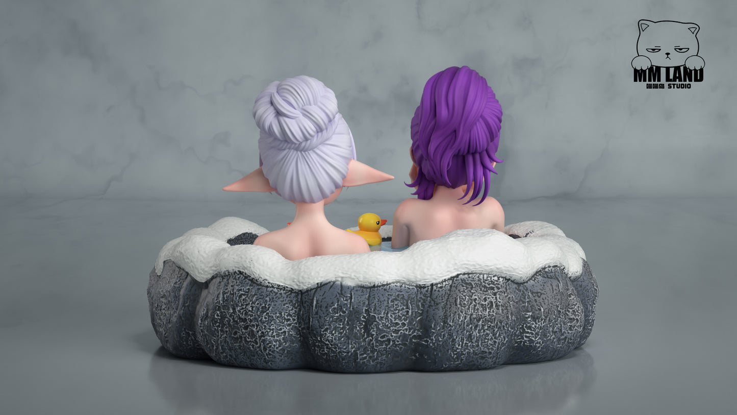 Estatuilla Frieren: Beyond Journey’s End | Frieren x Fern (Hot Spring) | MMLAND Studio | Tienda Anime | Tico Ofertas Qian Ben Ying Gong Zao Studio
