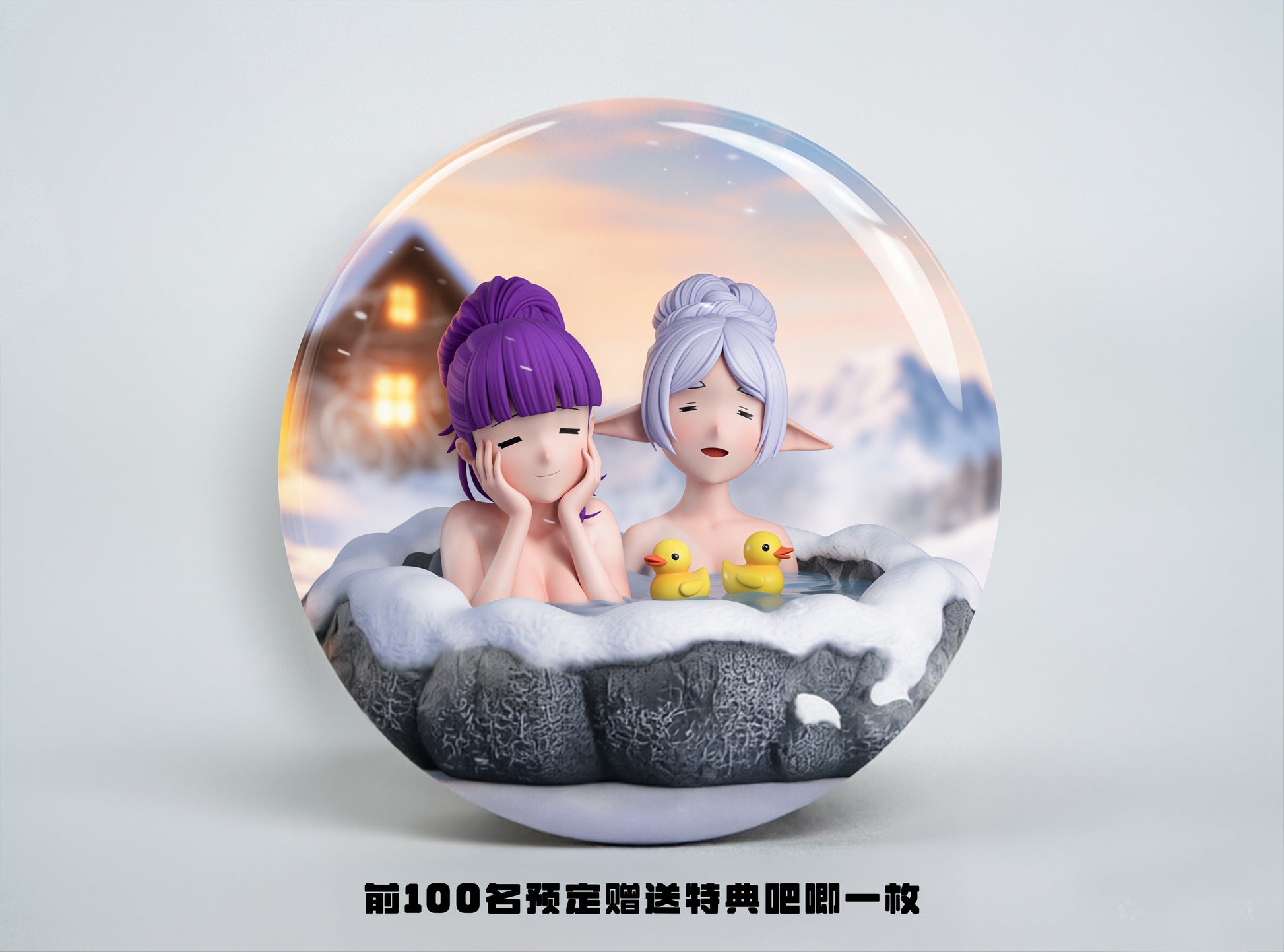 Estatuilla Frieren: Beyond Journey’s End | Frieren x Fern (Hot Spring) | MMLAND Studio | Tienda Anime | Tico Ofertas Qian Ben Ying Gong Zao Studio