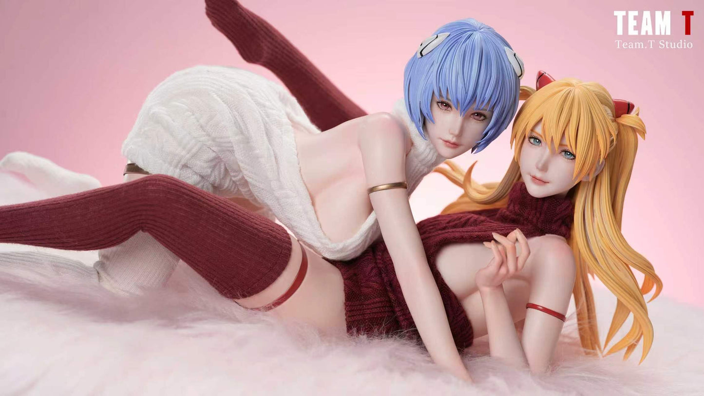 Estatuilla Neon Genesis Evangelion | Asuka x Rei | Team T Studio | Tienda Anime | Tico Ofertas Team T Studio