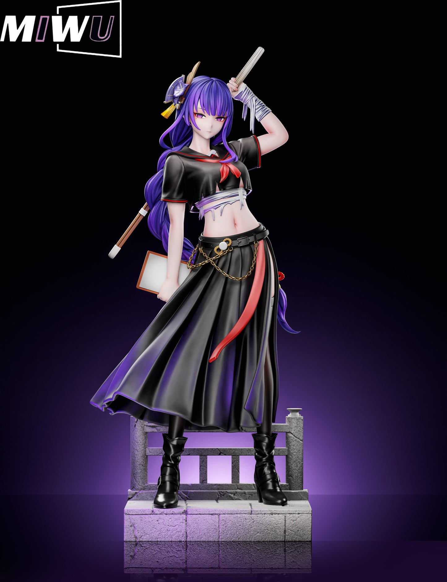 Estatuilla  Genshin Impact | Raiden Shogun x Yae Miko | Miwu Studio | Tienda Anime | Tico Ofertas Miwu Studio