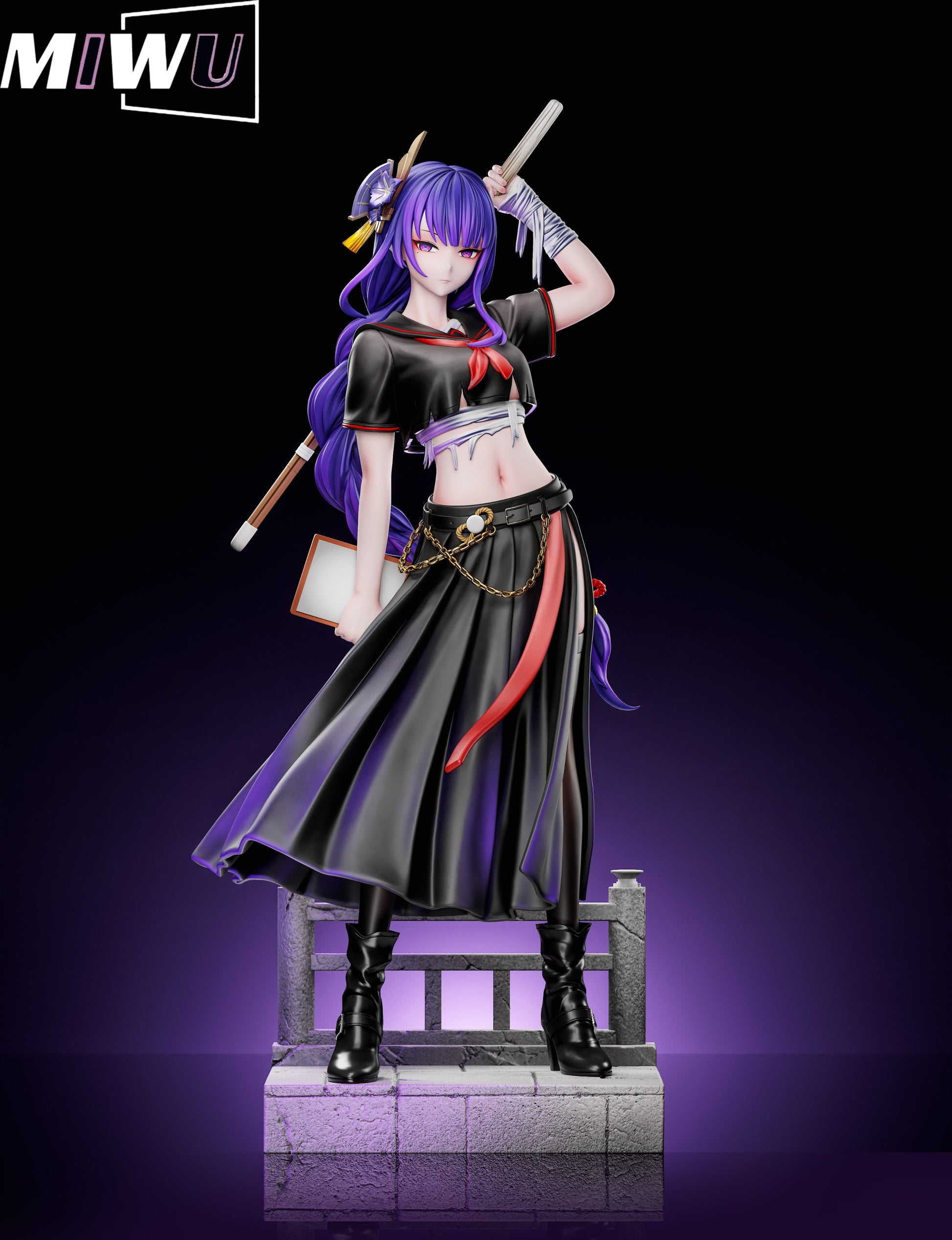 Estatuilla  Genshin Impact | Raiden Shogun x Yae Miko | Miwu Studio | Tienda Anime | Tico Ofertas Miwu Studio