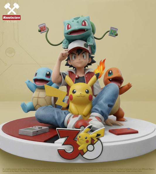 Estatuilla Pokémon 30th Anniversary | Ash / Red & Starter Set | Manufacture Studio | Tienda Anime Costa Rica | Tico Ofertas Manufacture Studio