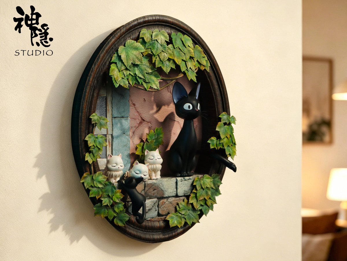 Estatuilla Kiki’s Delivery Service | Jiji | Shen Yin Studio (Wall Mount Series) | Tienda Anime Costa Rica | Tico Ofertas Shen Yin Studio
