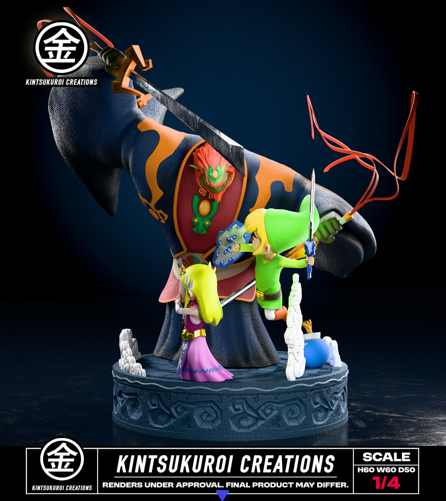 Estatuilla  The Legend of Zelda: Wind Waker | Final Battle Diorama | Kintsukuroi Creations | Tienda Anime Costa Rica | Tico Ofertas