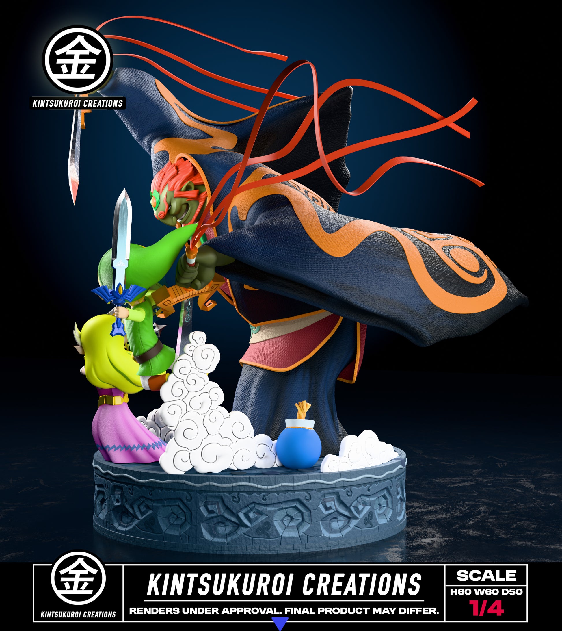 Estatuilla  The Legend of Zelda: Wind Waker | Final Battle Diorama | Kintsukuroi Creations | Tienda Anime Costa Rica | Tico Ofertas FWS Studio