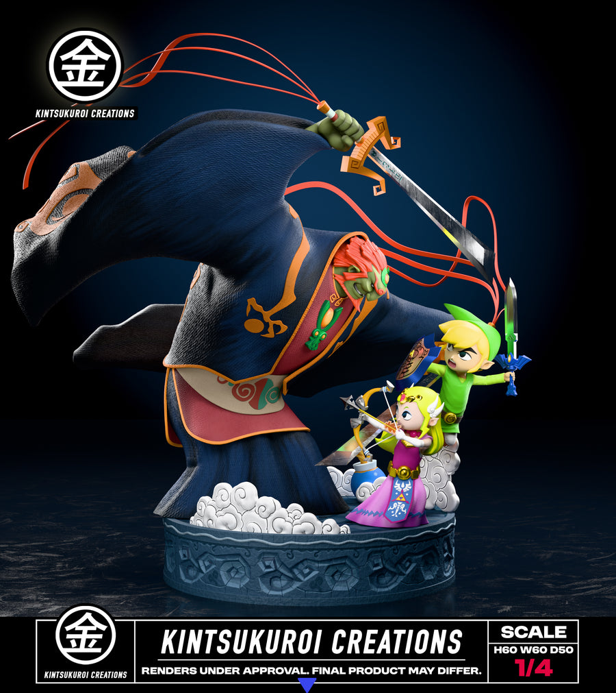 Estatuilla  The Legend of Zelda: Wind Waker | Final Battle Diorama | Kintsukuroi Creations | Tienda Anime Costa Rica | Tico Ofertas