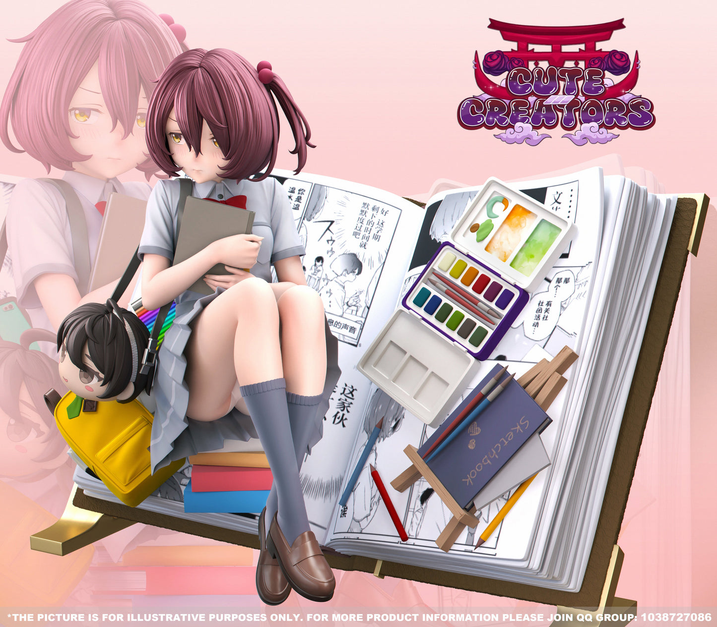 Estatuilla Too Many Losing Heroines! | Komari Chika | Cute Creators Studio | Tienda Anime Costa Rica | Tico Ofertas Cute Creators Studio